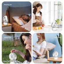 [Buy 1 Get 1 Free]Desktop Fan, Portable Handheld Fan, USB Rechargeable Silent Fan, Multi-Purpose Three-Speed Handheld Fan, Summer Cooling Supplies, Portable For Home Office And Outdoor Travel,Home Office Car Indoor And Outdoor Fan, Summer Silent Shaking Head Office Fan