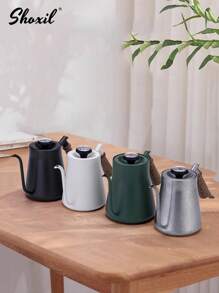 shoxil 1个带木柄的咖啡壶，耐热手冲壶，非常适合咖啡爱好者和日常使用。 - 木柄手沖壺 - 查看 3