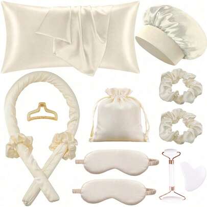 Bộ 12 dụng cụ tạo kiểu tóc khi ngủ, 1 máy uốn tóc, 1 vỏ gối lụa cho bộ tóc và da Queen, Bộ uốn tóc không dùng nhiệt lụa, Máy uốn tóc qua đêm, 1 mặt nạ ngủ mềm mại, 1 máy mát xa con lăn hai đầu, 1 tấm cạo gió hình trái tim, Trở lại trường, Những vật dụng thiết yếu khi đi du lịch trong kỳ nghỉ, Máy uốn tóc, Con lăn tóc xoăn, Giáng sinh, Máy uốn tóc, Sản phẩm tóc xoăn, Tóc xoăn, Con lăn tóc, Con lăn cho tóc, Dụng cụ làm tóc xoăn, Máy uốn tóc không dùng nhiệt, Lược tóc xoăn, Thiết bị làm tóc, Sóng tóc không dùng nhiệt, Những vật dụng thiết yếu khi đi du lịch, Kiểu tóc, Làm tóc, Tóc xoăn, Con lăn tóc, Máy uốn tóc, Con lăn tóc không dùng nhiệt, Con lăn không dùng nhiệt, Máy uốn tóc, Con lăn, Con lăn cho tóc, Dụng cụ làm tóc xoăn, Con lăn tóc, Con lăn tóc, Máy khuếch tán lọn tóc, Tóc, Du lịch, Sản phẩm cho tóc, Dụng cụ làm tóc, Đồ dùng cho tóc, Thợ cắt tóc, Thợ cắt tóc Phụ kiện, Tiệm cắt tóc, Thiết bị làm tóc