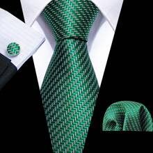 Men Tie Vintage Paisley Paisley Dark Green Tie Classic Necktie Set Pocket Square Cufflinks Formal Wedding St Patrick's Day
