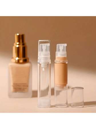 10ml 简约旅行便携式可填充瓶，真空泵瓶，适用于化妆品和护肤品