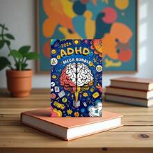 2026年多动症患者专注力及效率提升计划本：任务管理中心，采用颜色编码分区，分别用于记录电话、邮件、待办事项、预约等。减少压力。A5尺寸，带封面，螺旋装订，300页。 - 彩色 - 查看 11