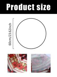 圣诞树裙，红色格子圣诞树裙，节日花卉图案，圣诞树裙布，适合家居圣诞装饰，圆形树裙