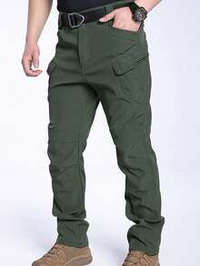 Men's Spring Autumn City Cargo Elastic Pants Trekking Hiking Camping Climbing Running Sports Cycling Work Outdoor Trousers - Xám - Xem 2