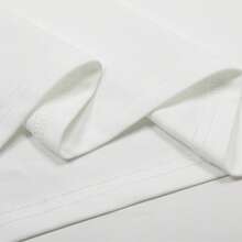 Sketch Handsome Anime Character Print Round Neck Short Sleeved T-Shirt 180G Pure Cotton Loose Fitting Unisex Top - 白色 - 查看 5