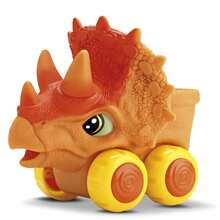 Carrinho Soft Cars Mordedor Para Bebê Mini Truck Dinossauro e Dragão - Bambola