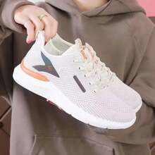 2025 HOT NEW Women's Air Mesh Sneakers 2025 Spring Summer New Soft Sole Lightweight Casual Running Shoes Flat ≤1cm Fashion - Black - View 7
