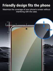 4pcs/Set Privacy Tempered Glass Screen Protector, Compatible With Samsung S24 FE /S23 FE/ S21 FE/ S20 FE/ A56 /A55/ A54 /A36 /A35 /A26 /A25/ A23/ A16/ A15/ A14/ A13/ A06/A03 Series, 9H Hardness Full Coverage Screen Protective Film, Anti-Peeping, Phone Accessories Screen Protection Essentials, Applicable To Daily Shield, Office, Home Privacy Screen Protector Phone Screen Protector