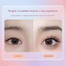 Dorolab Lashes, Dorolab Eyelashes, Dorolab Reusable Glue-Free False Eyelashes, Dorolab Glue Free Eyelashes, Lash Clusters Kit Waterproof, Press On Lashes No Glue Needed (A) - A - 查看 3