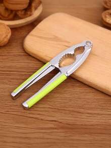 1pc Zinc Alloy Nutcracker, Non-Slip & Effortless, Perfect For Kitchen Prep, Picnics, Office Snacks, Family Gatherings, Holiday Nuts, Baking, Road Trips, BBQ Outings, Gift Set Matching, Easy Shell Cracking In 10s"