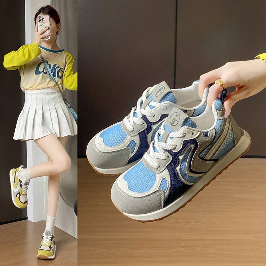 Women Skateboarding Shoes - 藍色 - 查看 1