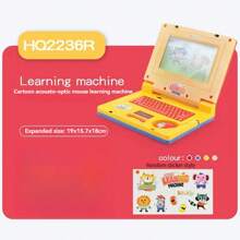 Kids Simulation Mini Laptop Computer Learning Machine, Music Tablet PC Model, Screen Reading Story Machine, Parent-Child Interactive, Multifunctional Smart Educational Toy, Birthday Gift For Boys And Girls