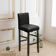 1/4/6pcs Bar Stool Covers, Waterproof Seat Cushion Covers, PU Leather Chair Seat Covers, Removable & Washable Dining Chair Protectors, Back Cover Bar Stool Covers, Stretch Waterproof PU Bar Stool Anti-Slip Covers Removable, Elastic High Chair Covers - Multicolor - View 19