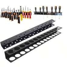 1/2件套重型金属工具架，节省空间，可收纳螺丝刀和钳子，壁挂式悬浮置物架，适用于车库和工作室整理，多功能工具架，带汽车清洁刷架，车库工具收纳架，适用于汽车存放、工具棚和工作台、杂物间和玄关收纳，紧凑的悬挂式设计，是送给机械师和DIY爱好者的理想礼物，也是母亲节和情人节的节日佳品。