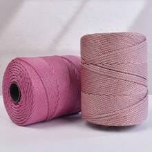 1pc Ice Silk Bright Triple Stranded Wire, Hand Woven, Hook Slipper, Cup Cover, Shiny Silk Car Seat Cushion Wire DIY Hand Knitting Bag Hat Handbag Hat - Multicolor - View 6