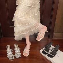 Women Flip-Flops - Plateado - Ver 3