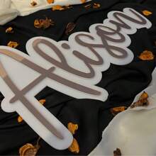 Custom Acrylic Name Sign Choose Your Font - Living Room Decor, Party Decoration, Baby Name Sign, Nursery Decor, Mirror Gold Sign