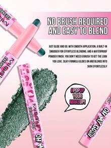 MISSLYN-OH MY GOSH 眼影棒，防水珠光眼影棒，质地柔滑，易于涂抹，完美贴合肌肤，显色度高，呈现透明珠光、闪光和金属光泽，持久防水，丝绒般柔滑，奶油质地眼影棒，适合所有肤质