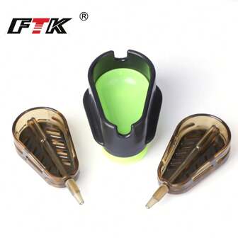 2 st karpbetesburar i rostfritt stål med olika vikter (med formar) - lämpliga för både fiske med redskap och matarredskap