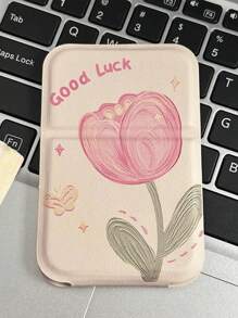 2 Pieces - Tulip Pattern Folding Makeup Mirror, Portable Handheld Vanity Mirror, Simple Folding Dressing Table Mirror, Simple Vanity Mirror For Dorm/Student And Desktop,Makeup,Cheap,Room Decor,Vanity,Travel,Bedroom,Makeup Accessories,Mirror,Vanity Mirror,Mini Mirror,Compact Mirror,Mirror Small,Hand Mirror