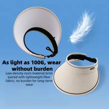 UPF50+ Large Brim Sun Hat For Women, Summer Breathable UV Protection Sunhat For Cycling, Anti-UV