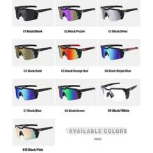 Óculos de sol novos de última geração da marca de luxo para 2024, com lentes azul, verde e vermelha, para homens e mulheres, com design oversized para esportes ao ar livre, com certificação Z87 e design da moda, além de óculos de ciclismo antirraios ultravioleta HW05 com caixa, de design elegante.