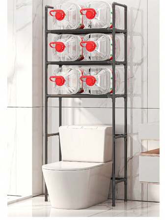 Estante de almacenamiento 3 NIVEL para el baño de pie para el piso del inodoro, estante sobre el inodoro, organizador de almacenamiento de soporte de baño, color blanco,decoraciones de Halloween, disfraces de Halloween, decoración de otoño, decoración de festivales