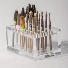 Acrylic Nail Drill Bit Storage Box, Nail Drill Bit Holder, Display Stand, Nail Drill Bit Storage Box, Nail Drill Bit, Nail Organizer Rack - Multicolor - View 5