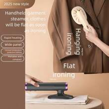 1 fier de călcat portabil alimentat prin USB, mini fier de călcat cu abur, aparat de călcat cu abur portabil compact pentru acasă, călătorii și dormitor, nu necesită baterie