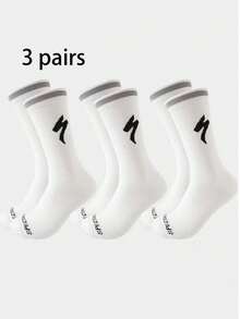 1 Đôi/2 Đôi/3 Đôi Tất nén đạp xe Lightning cho nam mọi mùa, thích hợp cho đạp xe leo núi, đạp xe đường trường và tất cả các môn thể thao ngoài trời, tất mùa thu - Nhiều màu - Xem 8