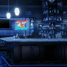 Yoruii Adler Bier Neonlicht - Dimmbare Yuenglin Bar Lampe, geeignet für Männerhöhle, Bar, Pub und Spielzimmer Dekoration