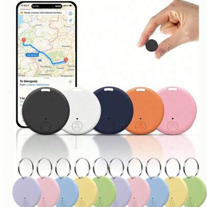 智能防丢钥匙查找器 - 带警报的无线防丢定位器，适用于宠物、猫、狗、钥匙、钱包、行李 - 耐用塑料、便携式无线实时位置追踪器、智能钥匙查找器迷你汽车追踪器、重要文件、防丢，该产品通过蓝牙连接，适用于小区域，购买前请仔细预览产品功能介绍和使用说明书。