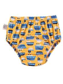 3pcs Toddler Potty Training Pants, Baby Training Underwear, Washable Diaper Covers, Infant Learning Pants, Breathable Cloth Diapers - Multicolor - View 17