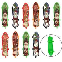 2/5/10/15/20/25/30/60Pcs Christmas Finger Skateboards For Kids ,Christmas Party Gift Favors,Mini Skateboards Novelty Fingerboard Decorations Fingertips Movement Finger Gift,Gifts For Kids Children Finger Skater