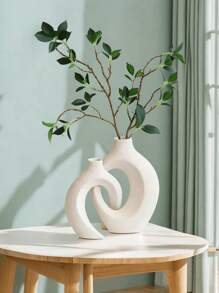 2 Stück/1 Set Paar Vase (Kunststoffmaterial), Umarmungsvase, Bücherregal Dekoration, Büro Schlafzimmer Esszimmer Tischdekoration, Café Dekoration, Künstliche Blumenvase, Heim Dekoration Raumdekoration Glasvase