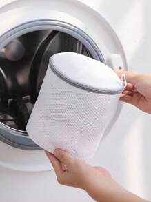 ​1pc Sandwich Fabric Bra Laundry Bag - Prevent Deformation & Color Transfer, Reusable Mesh Wash Bag For Bras, Lingerie, Machine Wash & Travel Storage