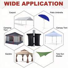 2pcs/Set Small & Large Canopy Sand Bags, 4pcs Canopy Sand Bags, 120 Lbs Canopy Sand Bags For Pop-Up Canopy, Gazebo, Instant Outdoor Shade, Outdoor Tent, Patio Umbrella, Shade Leg Sand Bags - Multicolor - View 8