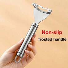 Stainless Steel Corn Peeler Serrated Corn Stripper Peelers Cob Shaver Planer Thresher Cutter Kitchen Fruit Vegetable Gadget Tool - Silver 1pcs - View 7