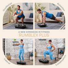 Lifepro Vibration Plate Machines – Full Body Vibration Plate For Workout, Recovery, Lymphatic Drainage & Fat Burn – 4D Motion, Silent Triple Motor Vibration Plate Exercise Machine For Joint Support & Circulation - Black - View 4