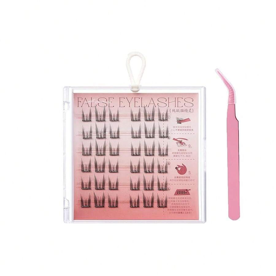Dorolab Lashes, Dorolab Eyelashes, Dorolab Glue Free Eyelashes, Dorolab Reusable Glue-Free False Eyelashes, Magnetic Lashes With Clamp, Fake Eyelashes No Glue Or Eyeliner Clusters Waterproof (B) - D - 查看 1
