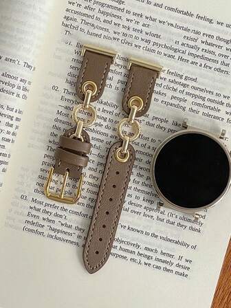 New Manster Double Loop Buckle Leather Strap, Suitable For Galaxy Watch 7/6/5/4 Strap 40 Mm 44mm 47mm 46mm 41mm,Galaxy Watch 5 Pro 45mm,Galaxy Active 2,Galaxy The Watch 3,18/20/22mm, Compatible With HW Watch 5/4/3/2/1 And GT5/4/3/2, As Well As HW Watch Fit3/Fit4 And HW Band 8/9/10NFC