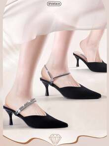 2条装优雅缎面鞋带 鞋子防掉带 高跟凉鞋防掉神器 固定安装无需系鞋带 固定鞋子免提设计 高跟凉鞋装饰 方便好用 适用于高跟鞋 包头鞋 方跟鞋 包头凉鞋防滑固定（使用方法请看视频） - 彩色 - 查看 7