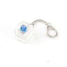 1个减压键盘键帽挂件 - 多色可选，带扣环，适用于机械键盘 - 完美的 情人节礼物和时尚配饰