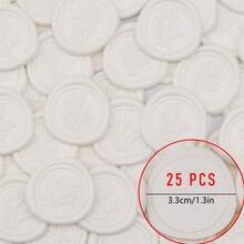 20/25 Pcs Tree Branch Wax Seal Stickers - Wedding Envelope Seal Stickers, 25 Pcs Self- Adhesive Wax Seals, Perfect For Invitation Cards, Christmas Cards, Gift Wrapping, Party Menu Decor - one-size - View 14