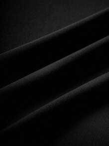 Men's Casual Minimalist Half-Turtleneck Short Sleeve T-Shirt, Suitable For Summer, Fall