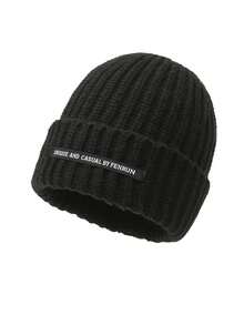 新款厚针织帽，宽松，男女通用，保暖，休闲，时尚，个性化，百搭，涤纶，无帽檐，秋冬 - 帽子 - 查看 6