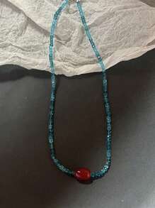 1 PC Delicate Flower Charm Necklace Hollow Flower Pendant Necklace With Adjustable Knot Resin Material Perfect For Wedding Dropship - Multicolor - View 9