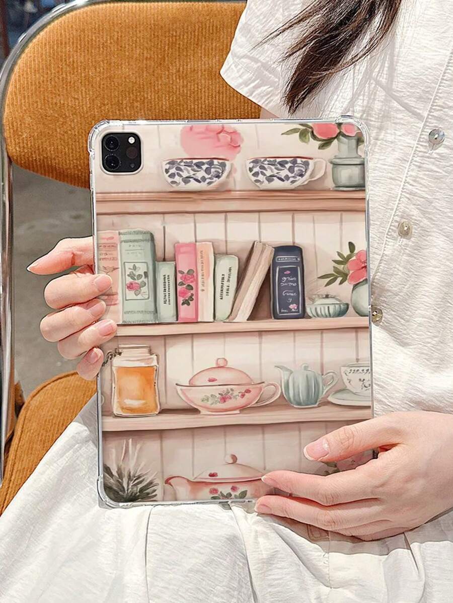 Nuevo estuche protector de silicona suave y transparente con diseño floral pintado para iPad 10.2 2021/2020, iPad Air 5, iPad 9th Gen, iPad Mini 6, iPad Pro 11, iPad 8th Gen, iPad 7th Gen, iPad 10.2 2018