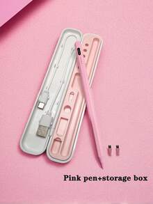 JMMO Penna stilo capacitiva universale, adatta per tablet e smartphone iOS e Android, con punte di ricambio doppie. Può essere utilizzata per scrivere, toccare, disegnare, prendere appunti. Con spia di stato, funzionamento a un tocco, attacco magnetico, punte sostituibili, standby extra lungo