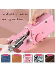 1 Set Portable Handheld Sewing Machine Kit With 36 Bobbins, Electric And Manual Sewing For DIY, Clothing And Travel, Includes Random Color Accessories, Handheld Sewing Stapler Small Easy Sewing Machine Beginner Travel Mini Tailor Sewing Embroidery Tool Equipment Heavy Duty, Multiple Colors To Choose From - Multicolor - View 12
